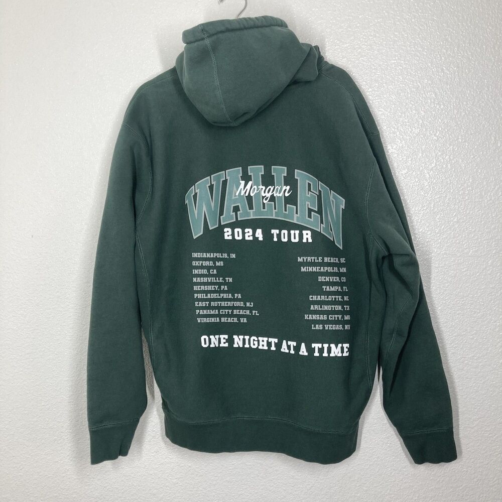 Morgan Wallen Hoodie Sweatshirt Pullover Mens XL One Night At A Time Tour 2024
